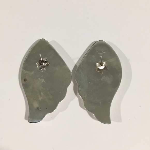 Sterling Silver Women's Angle Wings Earrings - Picture 4 of 4